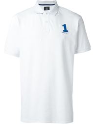 logo embroidery polo shirt Hackett