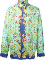 рубашка с цветочным принтом Versace Vintage