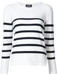 striped long sleeve top A.P.C.