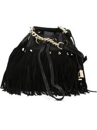 'Boho Disco' fringed studded bucket cross body bag Diane Von Furstenberg