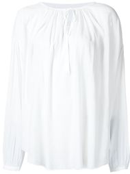 shirred blouse Raquel Allegra