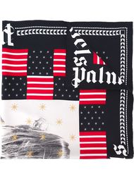 stars and stripes print scarf Palm Angels