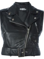 sleeveless biker jacket Jeremy Scott