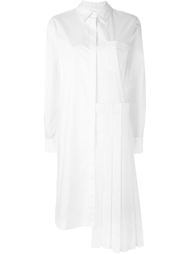 pleated panel shirt dress DKNY