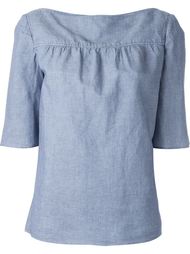 boat neck pleated wide sleeve 'Procida' blouse A.P.C.