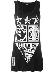 devil print oversized vest KTZ