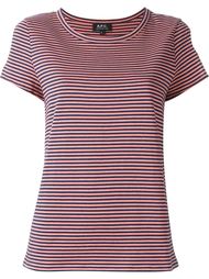 striped fitted T-shirt A.P.C.