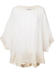 sheer lace detail 'Pamploma' blouse Faliero Sarti