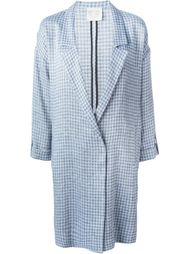 checked coat Forte Forte