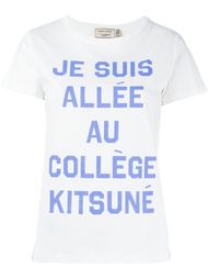 'Je suis allée au collège Kitsuné' T-Shirt Maison Kitsuné