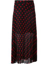 плиссированная юбка в горошек McQ Alexander McQueen