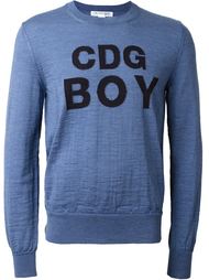 crew-neck logo sweatshirt Comme Des Garçons Shirt Boy