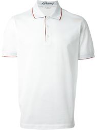 футболка с контрастным воротником   Brioni