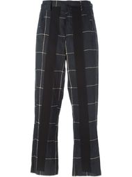 checked cropped trousers Damir Doma