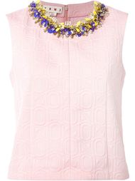 embellished collar top Marni