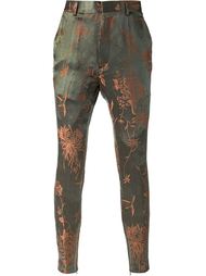 жаккардовые брюки с узором  Haider Ackermann