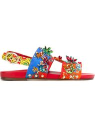 embellished brocade sandals  Dolce &amp;amp; Gabbana
