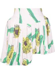 sunflower print structured skirt Julien David