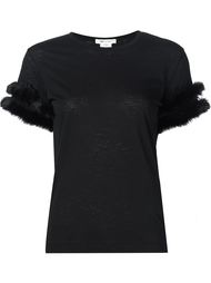 fur detail T-shirt Comme Des Garçons