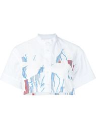 printed cropped shirt Julien David