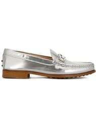 metallic loafers  Tod's