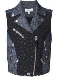 chiffon floral print biker vest Coach 1941