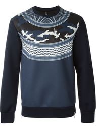 patterned camouflage sweatshirt Neil Barrett