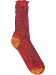 ribbed colour block textured knitted socks Junya Watanabe Comme Des Garçons Man