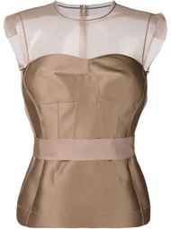 Sleeveless Silk-Blend Top Lanvin