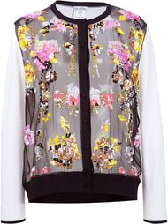 sequin embellished cardigan Oscar de la Renta