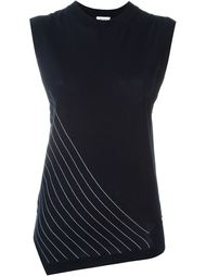 diagonal stripe tank top DKNY