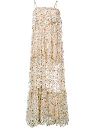 Sleeveless Floral Print Lace Dress Chloé