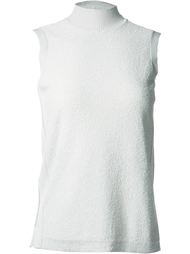 textured high neck tank top Astraet