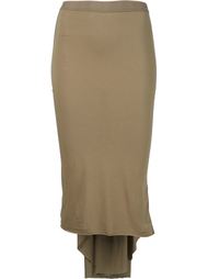 pleated back panel pencil skirt Rick Owens Lilies