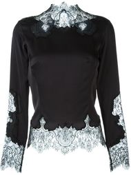 блузка с кружевной отделкой  Ermanno Scervino