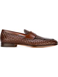 лоферы с плетеным дизайном  Santoni