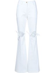 cut out knee flared trousers Rosie Assoulin