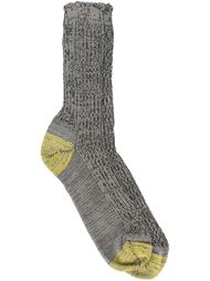 ribbed colour block textured knitted socks Junya Watanabe Comme Des Garçons Man
