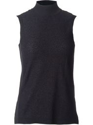 textured high neck tank top Astraet