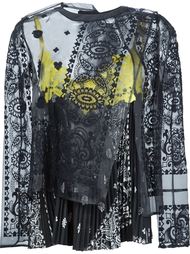 bandana detail layered blouse Sacai