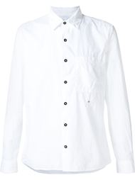 embroidered detail button down shirt Stone Island