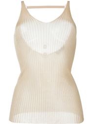 rib knit tank top MSGM
