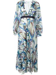 printed flared cape dress MSGM