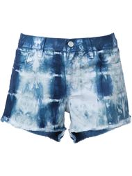 tie-dye denim shorts J Brand