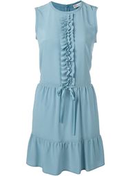 ruffle front and hem tie waist dress Red Valentino