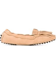 мокасины с бахромой Tod's