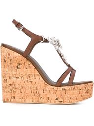 embellished wedge sandals Giuseppe Zanotti Design