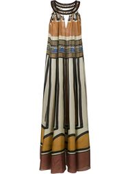 Printed Silk Maxi Dress Alberta Ferretti