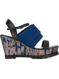 rubber sole wedge sandals Markus Lupfer