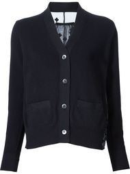 sheer bandana panel cardigan Sacai